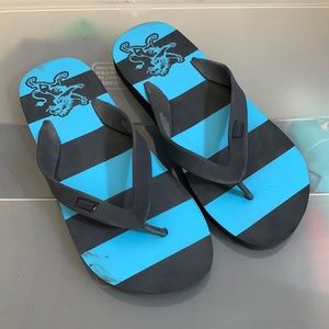 Express Men’s Flip Flop Size 10 Blue New/Preowned In Great Condition